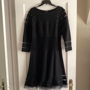 Tadashi Shoji black designer dress